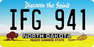 ND license plate IFG941