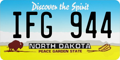 ND license plate IFG944