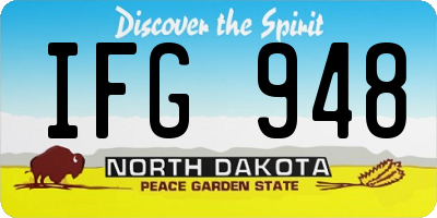 ND license plate IFG948