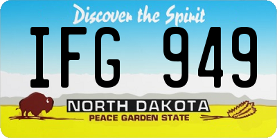 ND license plate IFG949