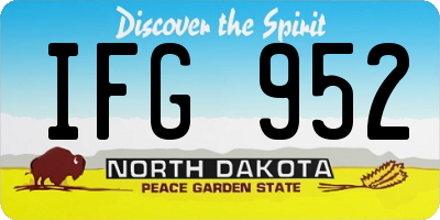 ND license plate IFG952