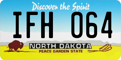 ND license plate IFH064