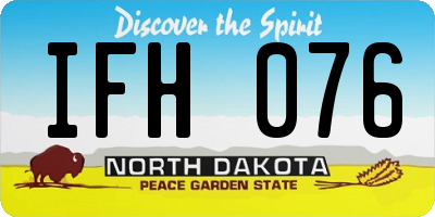 ND license plate IFH076