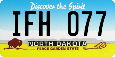 ND license plate IFH077