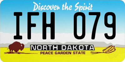 ND license plate IFH079