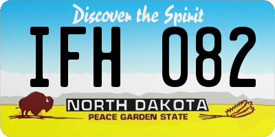 ND license plate IFH082