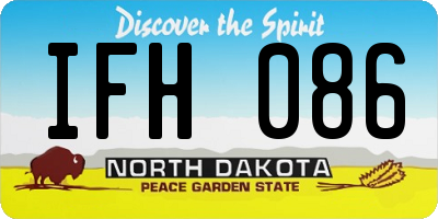 ND license plate IFH086