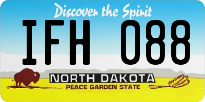 ND license plate IFH088