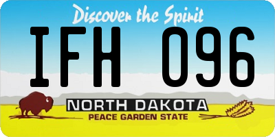 ND license plate IFH096