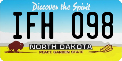 ND license plate IFH098