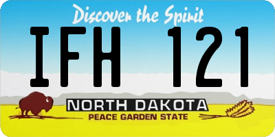 ND license plate IFH121