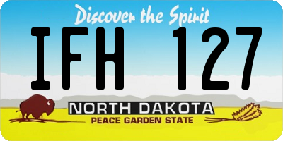 ND license plate IFH127