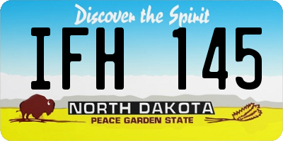 ND license plate IFH145