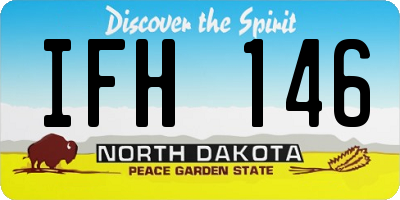 ND license plate IFH146