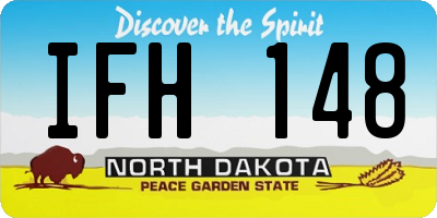ND license plate IFH148