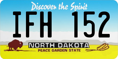 ND license plate IFH152