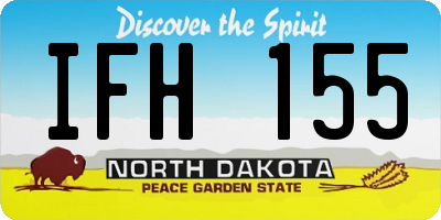ND license plate IFH155