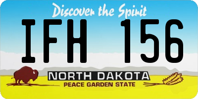 ND license plate IFH156