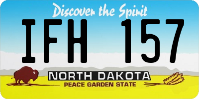 ND license plate IFH157
