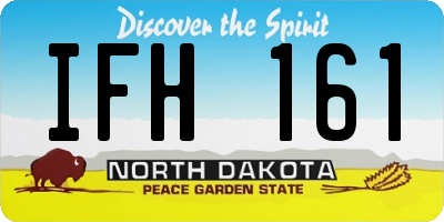 ND license plate IFH161
