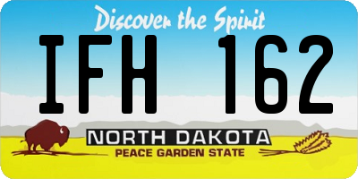 ND license plate IFH162