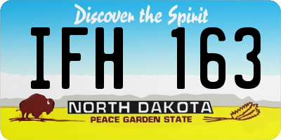 ND license plate IFH163