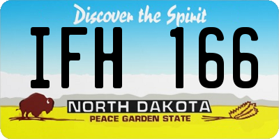 ND license plate IFH166