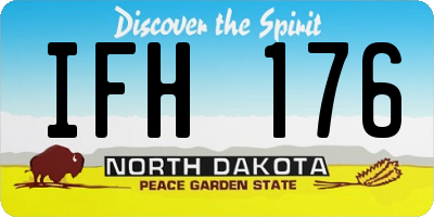 ND license plate IFH176