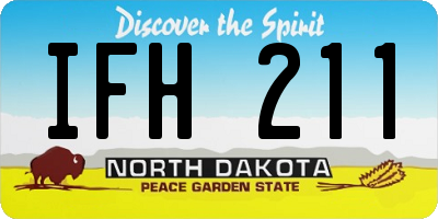 ND license plate IFH211