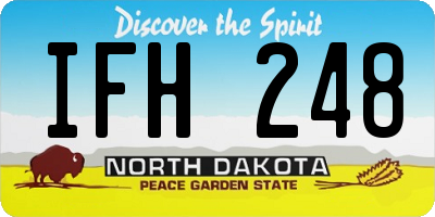 ND license plate IFH248