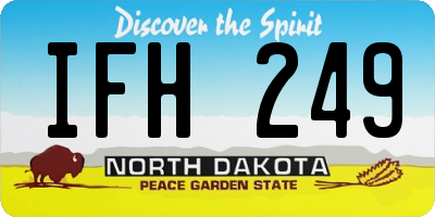 ND license plate IFH249
