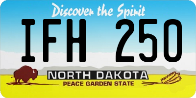 ND license plate IFH250