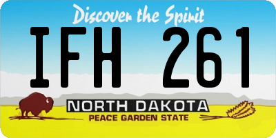 ND license plate IFH261