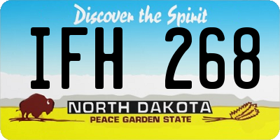 ND license plate IFH268