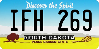 ND license plate IFH269