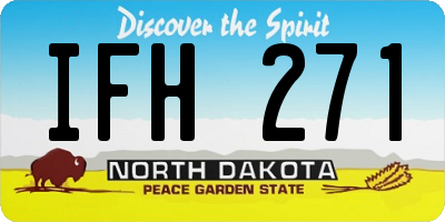 ND license plate IFH271