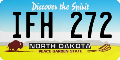 ND license plate IFH272