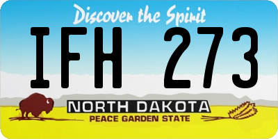 ND license plate IFH273