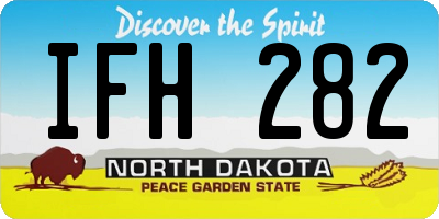 ND license plate IFH282