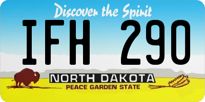 ND license plate IFH290