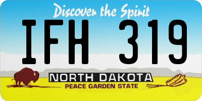 ND license plate IFH319