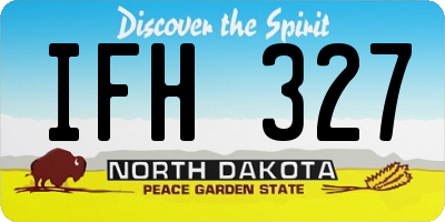 ND license plate IFH327