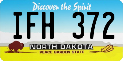 ND license plate IFH372