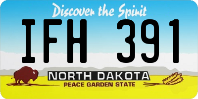 ND license plate IFH391