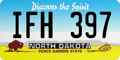 ND license plate IFH397