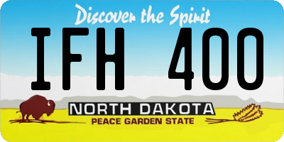 ND license plate IFH400