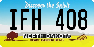 ND license plate IFH408