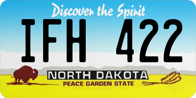 ND license plate IFH422
