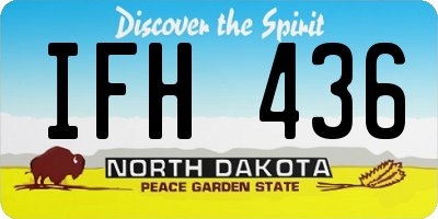 ND license plate IFH436