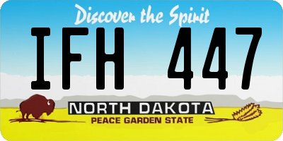 ND license plate IFH447